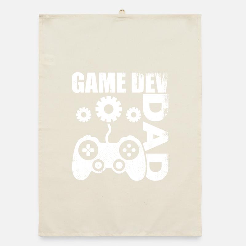 Game Developer Dad Organic dish towel