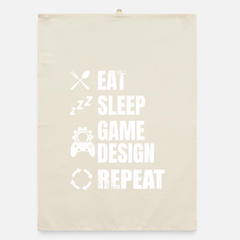 Game Designer Routine Organic Geschirrtuch