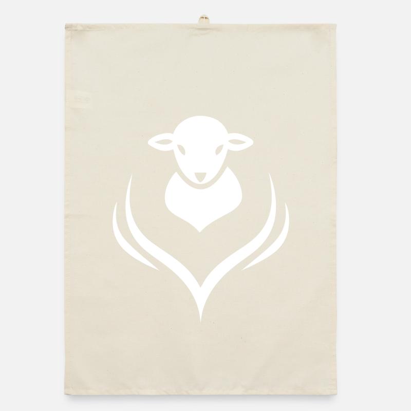 Lamm Lämmchen Schaf Schäfer Organic Geschirrtuch