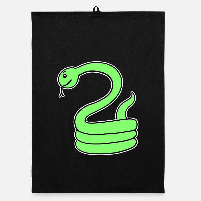 Serpent - Serpent vert Torchon bio