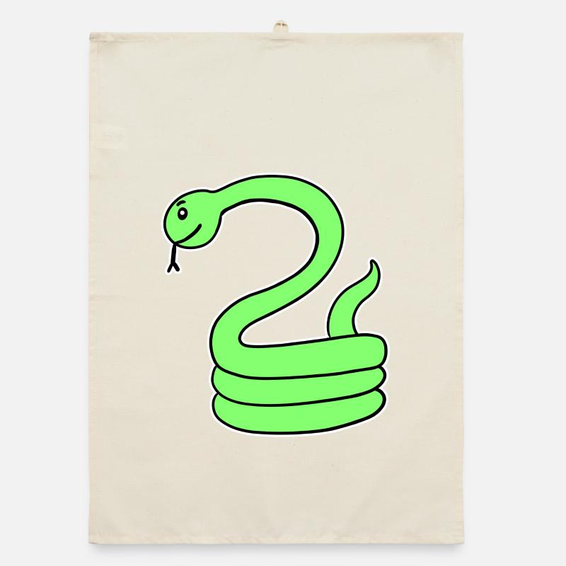 Serpent - Serpent vert Torchon bio