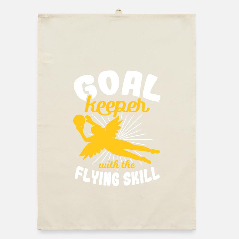 Mädchen Torhüterin Organic Geschirrtuch