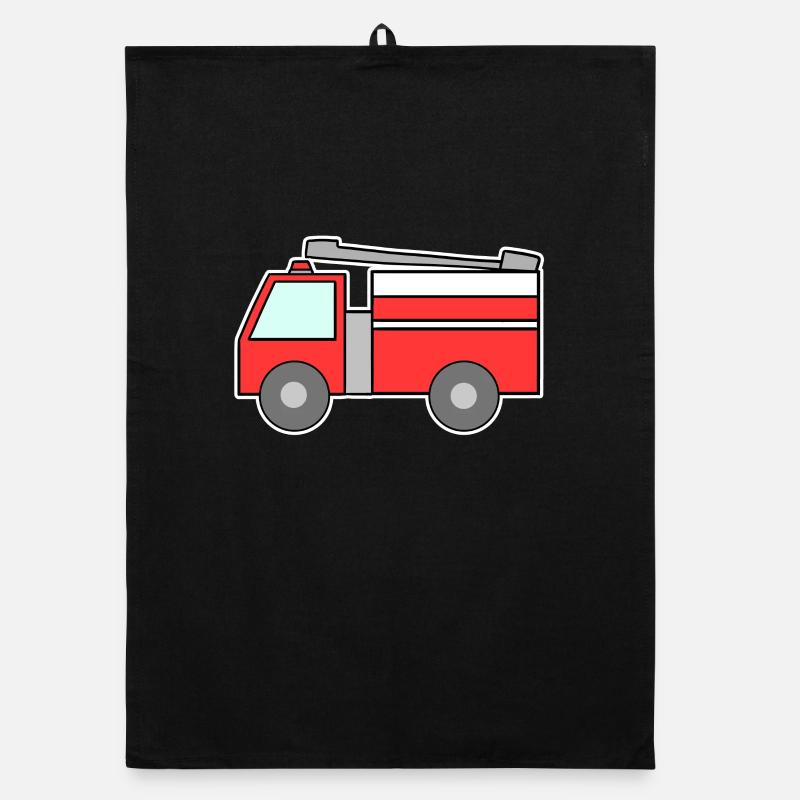 Feuerwehr Auto Organic Geschirrtuch