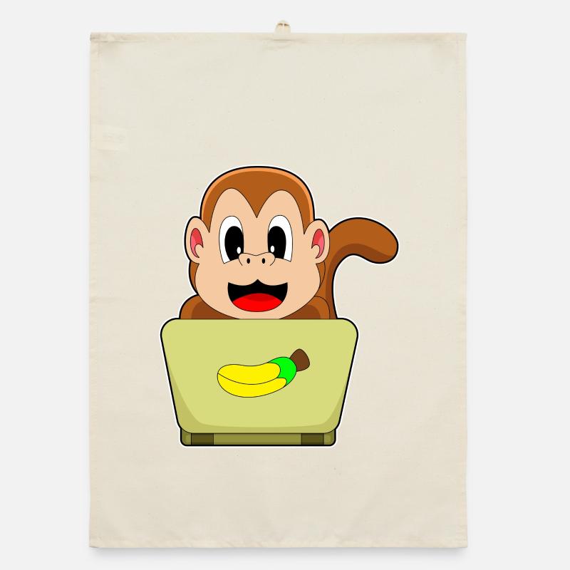 Ordinateur portable singe Torchon bio