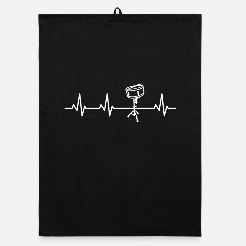 Stirring drum heartbeat Organic dish towel