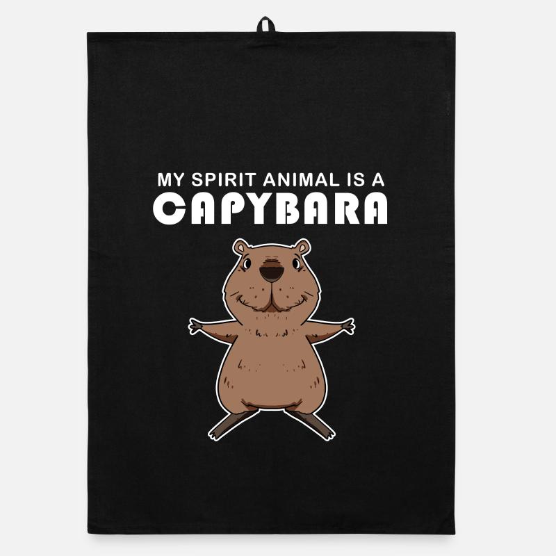 Capybara Capybara Cadeau Torchon bio