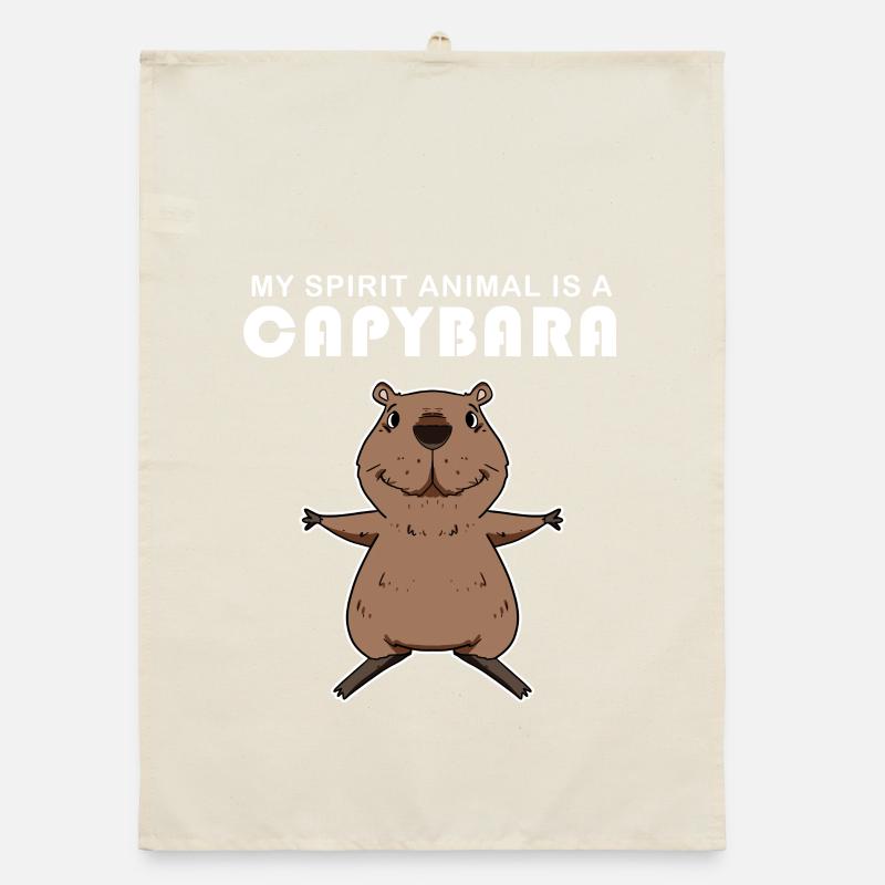 Capybara Capybara Cadeau Torchon bio