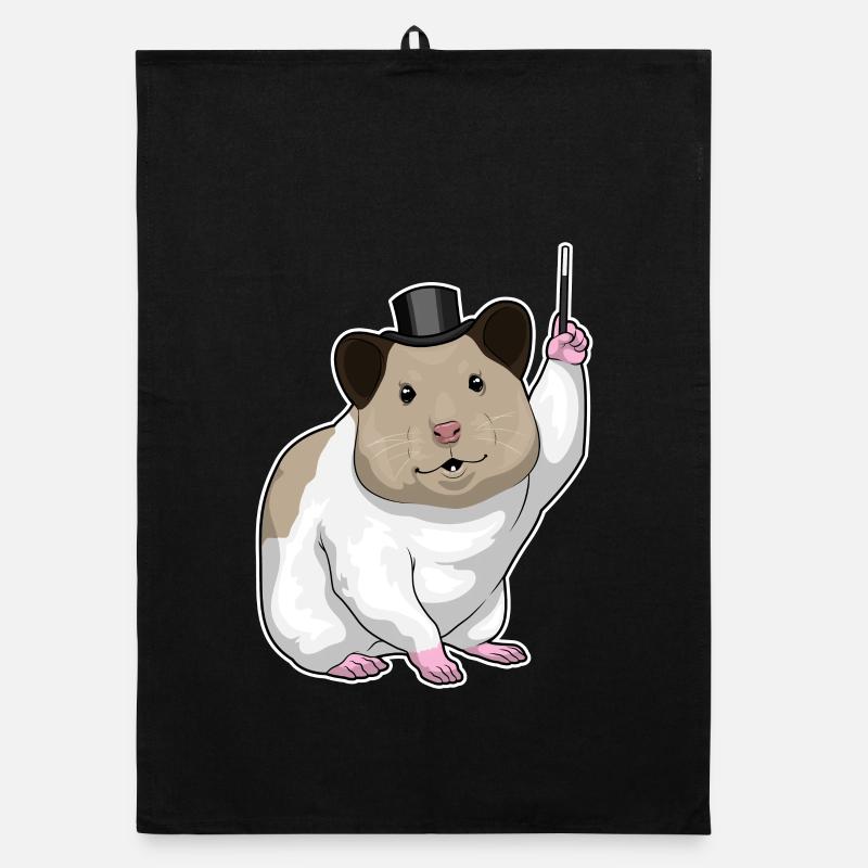 Hamster Wizard Wand Organic dish towel