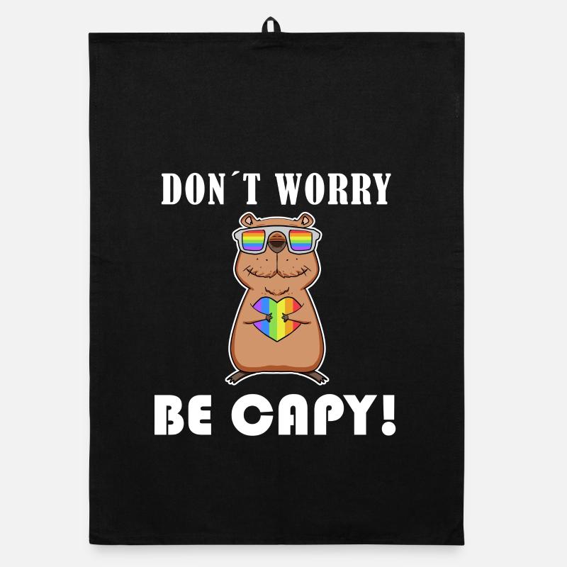 Capybara Capybara Cadeau Torchon bio