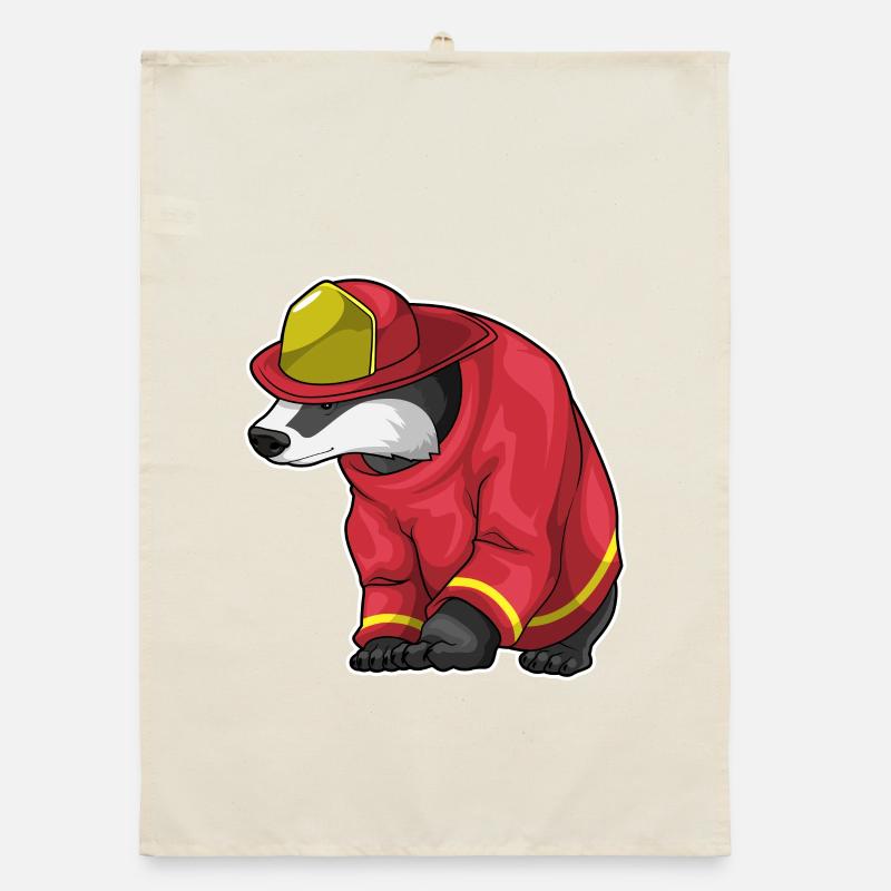 Brigade des pompiers Badger Torchon bio