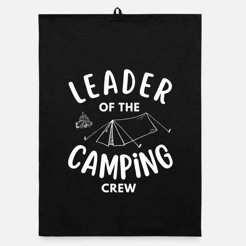 Chef de l’équipe de camping drôle Torchon bio