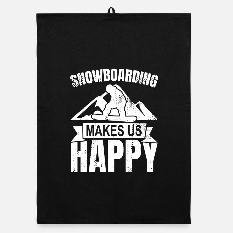 Slogan snowboard Torchon bio