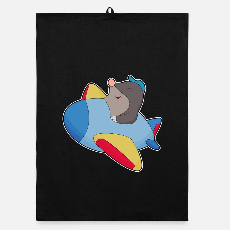 Mole Airplane Organic dish towel