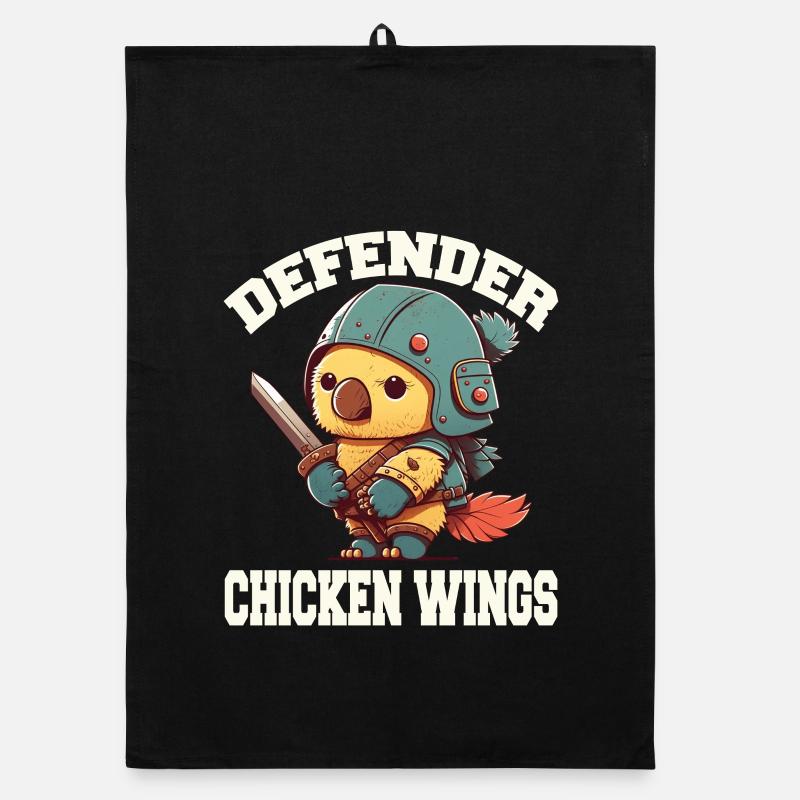 Poussin en armure de chevalier ailes de poulet Torchon bio