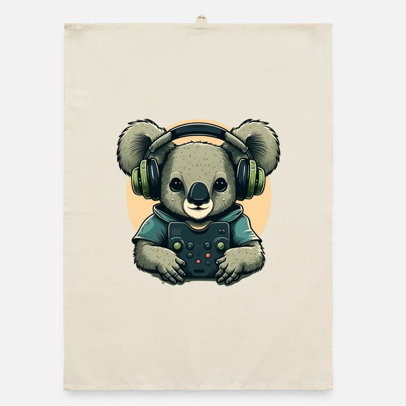 Koala ours avec Walkman Torchon bio