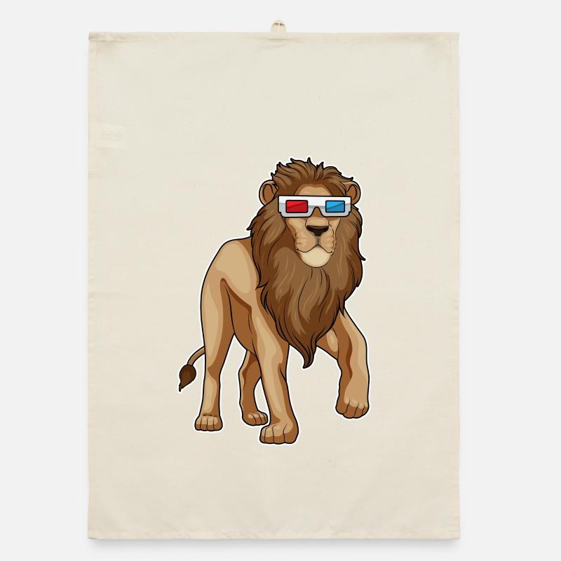Löwe Brille Organic Geschirrtuch