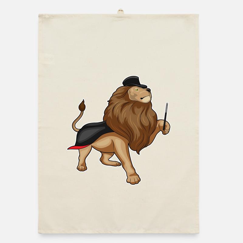 Lion Wizard Wand Organic dish towel