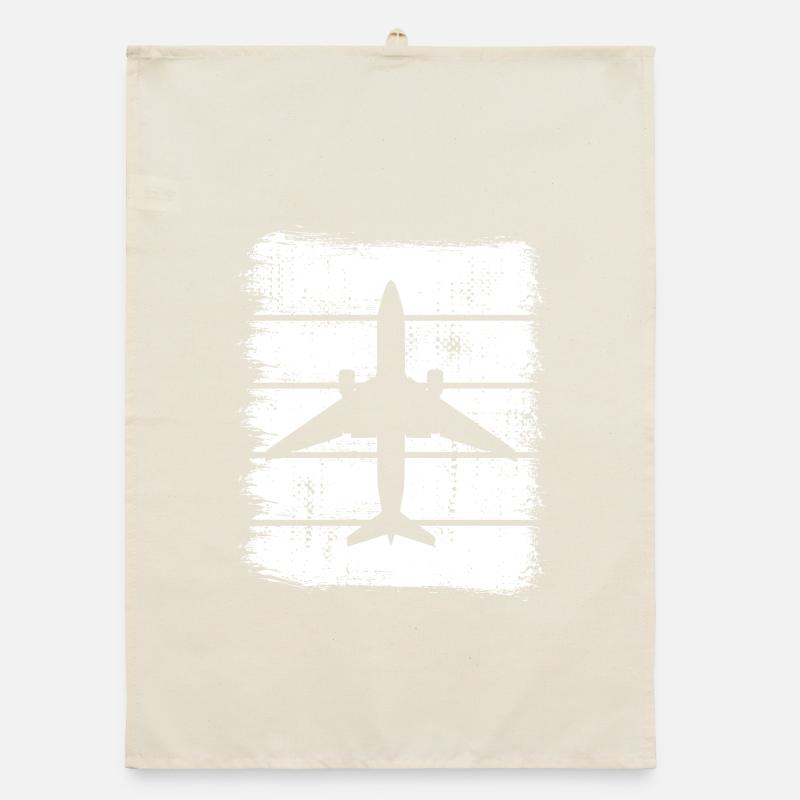 Aircraft sketch Organic dish towel