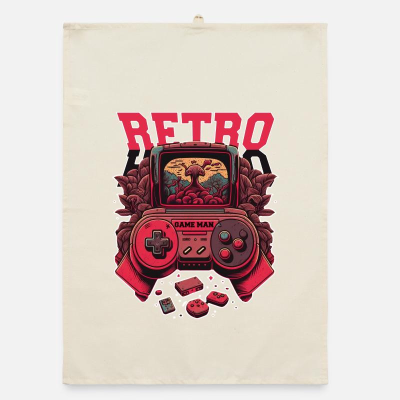 Retro Console Organic dish towel