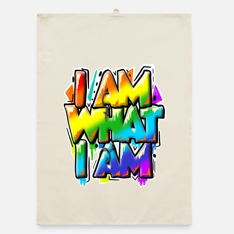 I am what I am - alles normal, oder? Organic Geschirrtuch