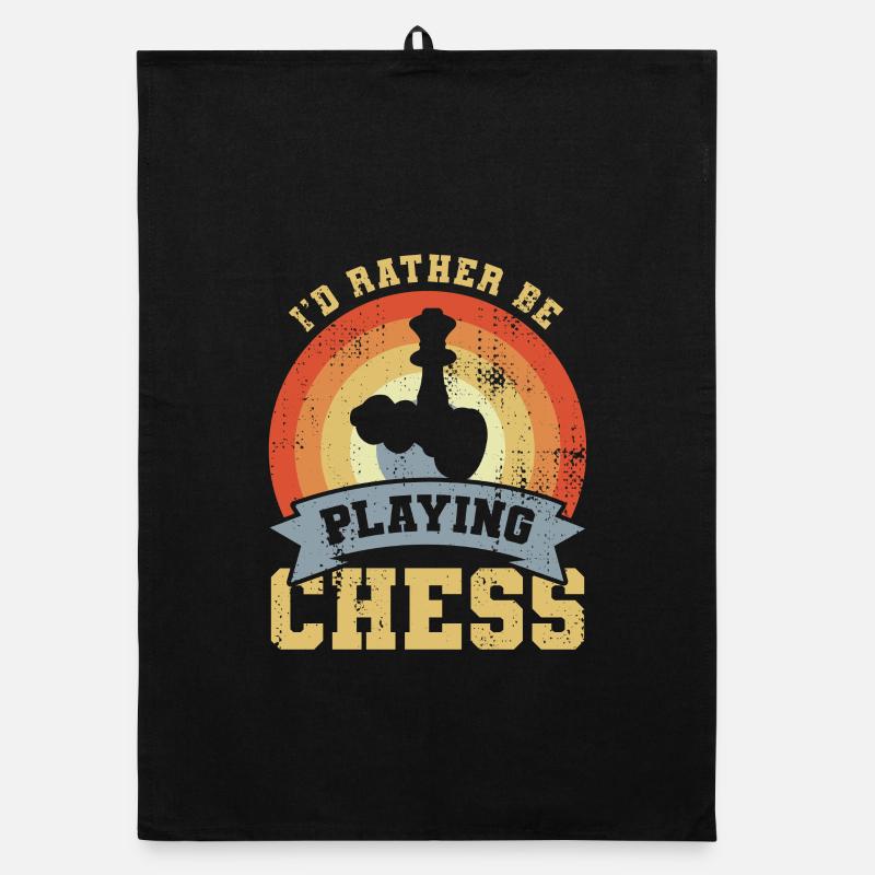 I'd Rather Be Playing Chess Organic Geschirrtuch