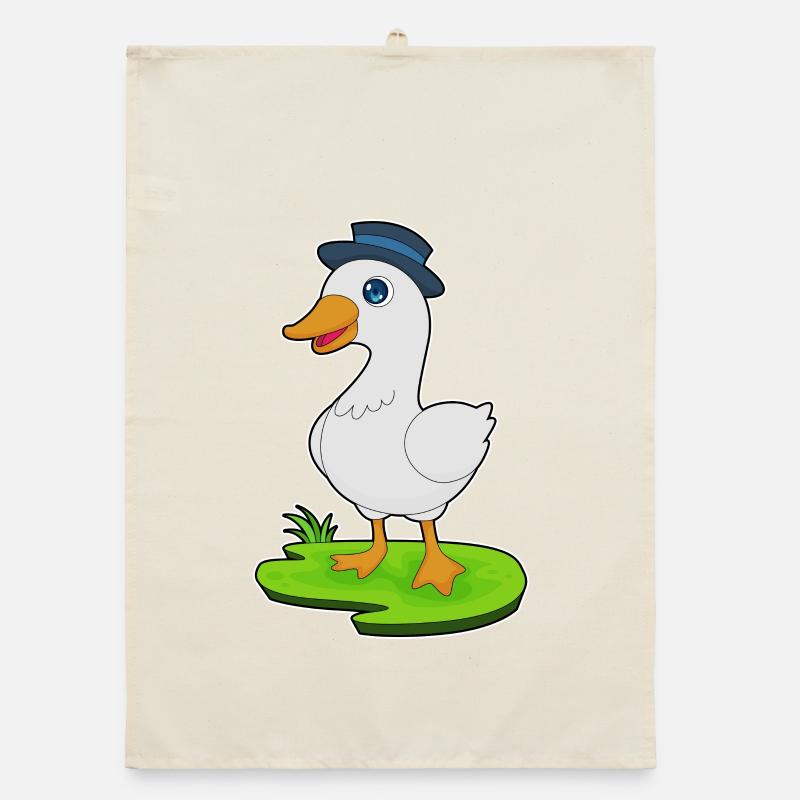 Duck Hat Organic dish towel