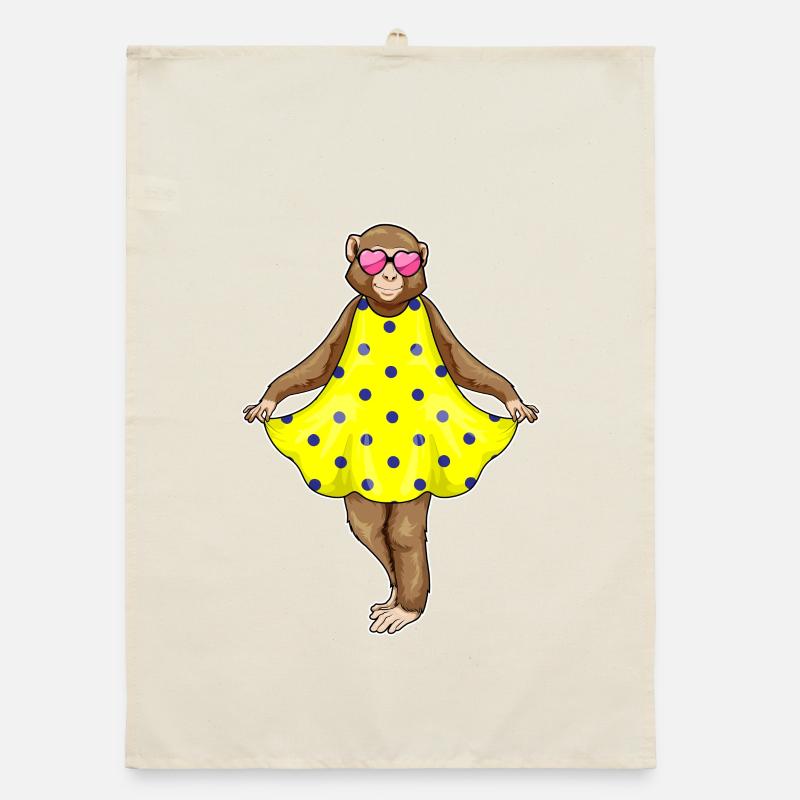 Robe à pois Monkey Hearts Torchon bio