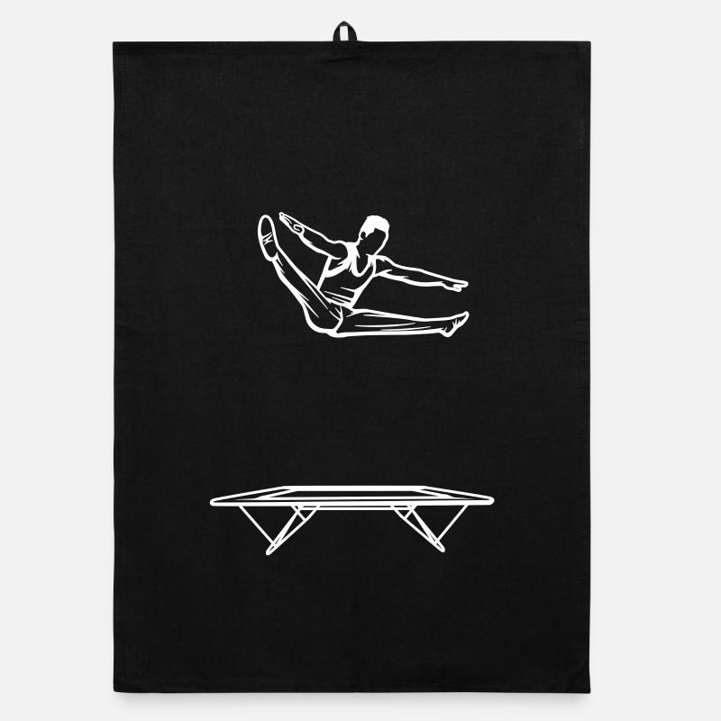 Trampolinspringer Junge Organic Geschirrtuch
