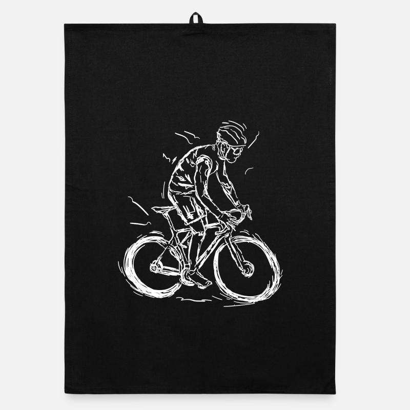 Dessin cycliste Torchon bio