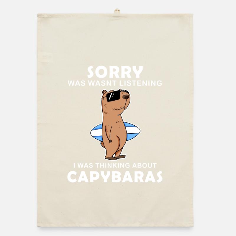 Capybara Wasserschwein Capybaras Torchon bio