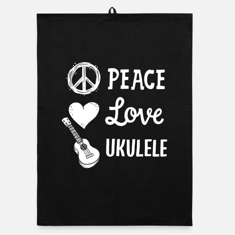 Ukulele Ukulele-Spieler Organic Geschirrtuch