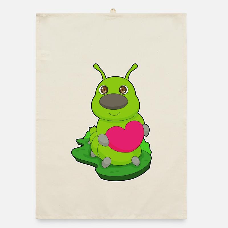 Cœur de chenille Torchon bio