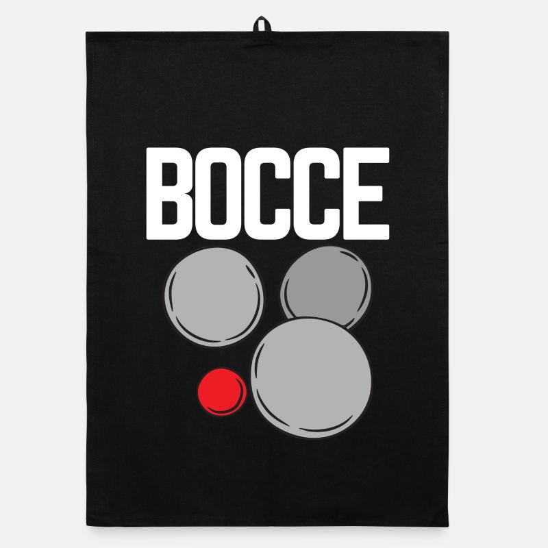 Bocce Spruch Bocce Ball mit Jack Bocci Game Bocce Organic Geschirrtuch