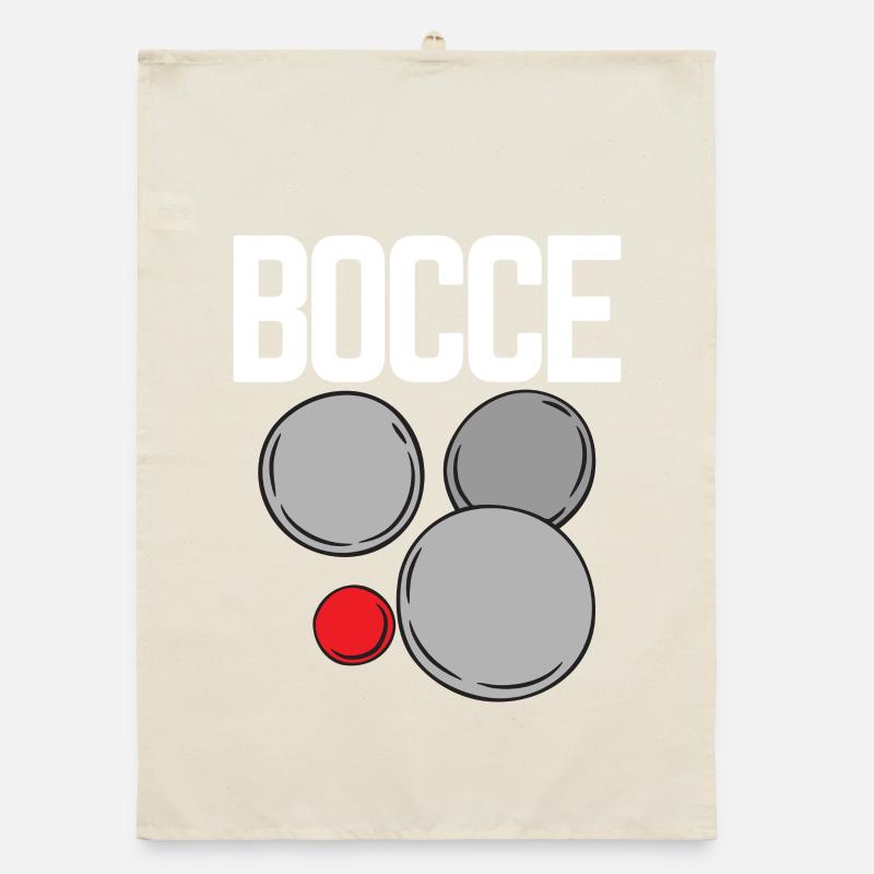 Bocce Saying Bocce Ball avec Jack Bocci Game Bocce Torchon bio