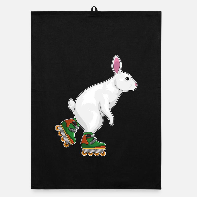 Hase Inline skating Inline skates Organic Geschirrtuch