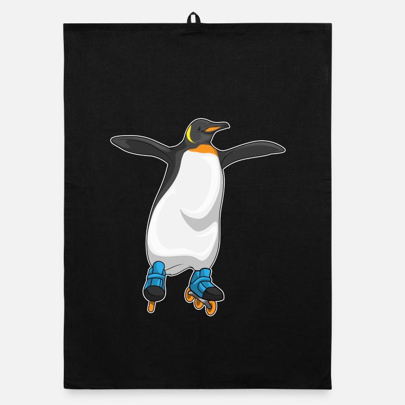 Penguin Inline skating Inline skates Organic dish towel
