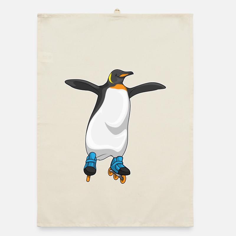Penguin Inline skating Inline skates Organic dish towel