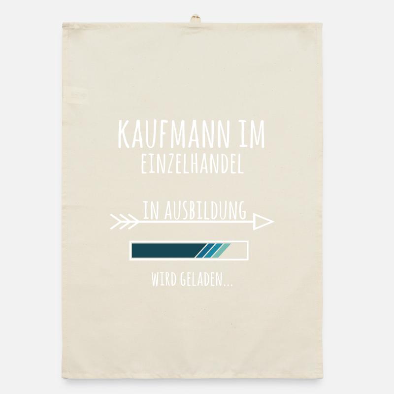Kaufmann im Einzelhandel Ausbildung Beruf Geschenk Organic Geschirrtuch