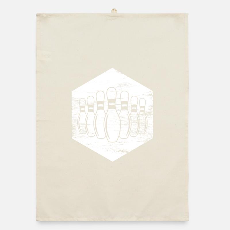 Dessin d’épingles de bowling Torchon bio