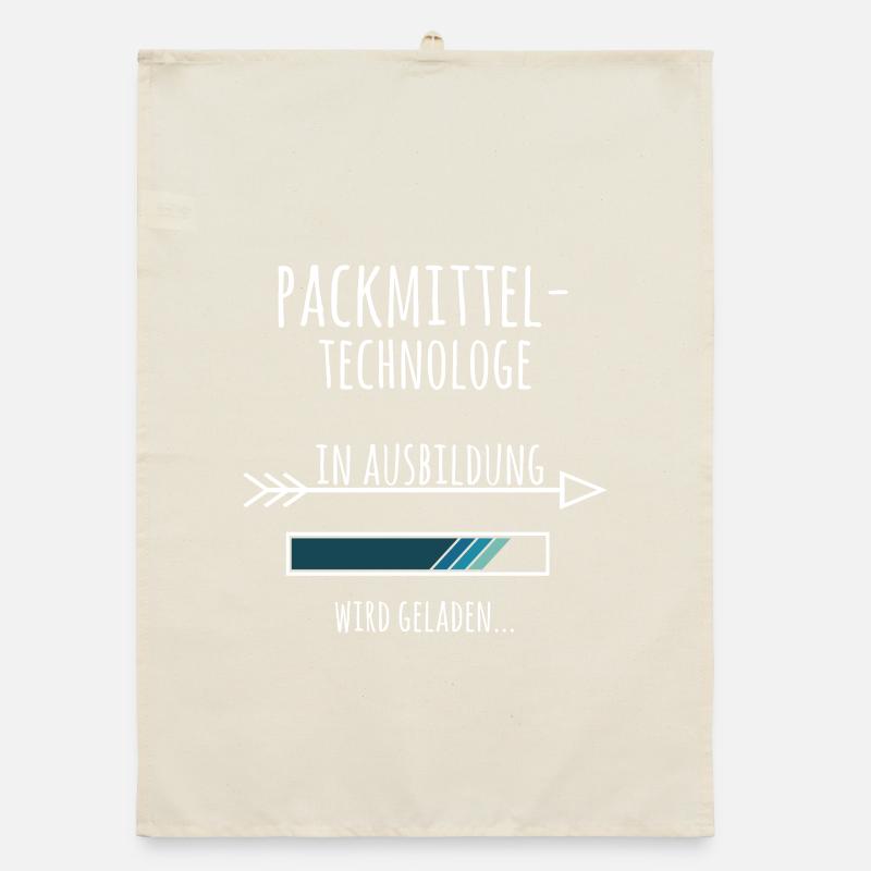 Packmitteltechnologe Ausbildung Beruf Geschenk Organic Geschirrtuch