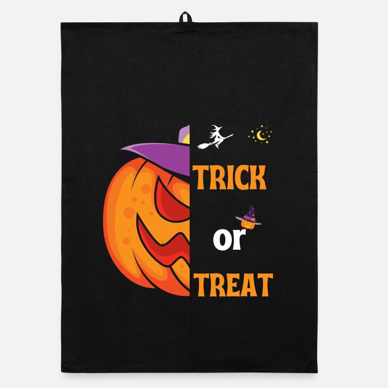 Halloween-Geschenk "Süßes oder Saures" Organic Geschirrtuch