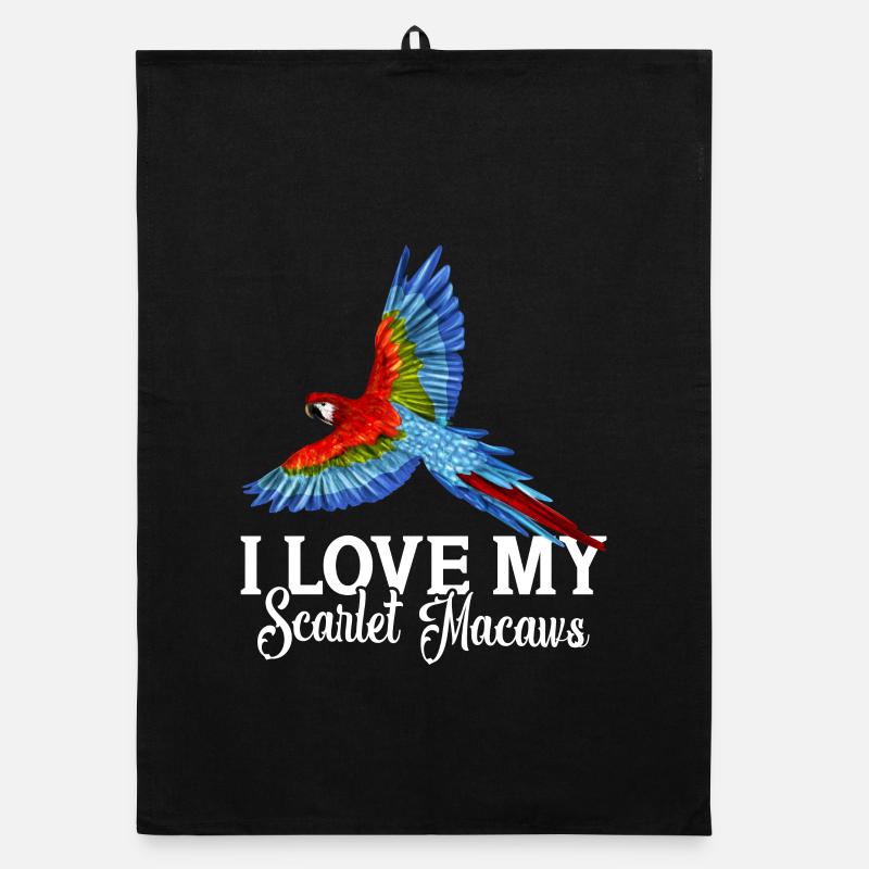I love my Scarlet Macaws Organic dish towel