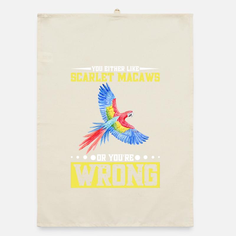 Entweder du magst Scharlacharas oder Organic Geschirrtuch