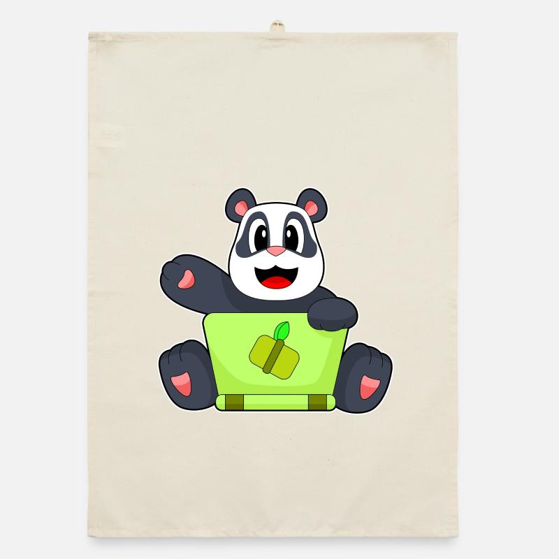 Panda Bamboo Ordinateur portable Torchon bio