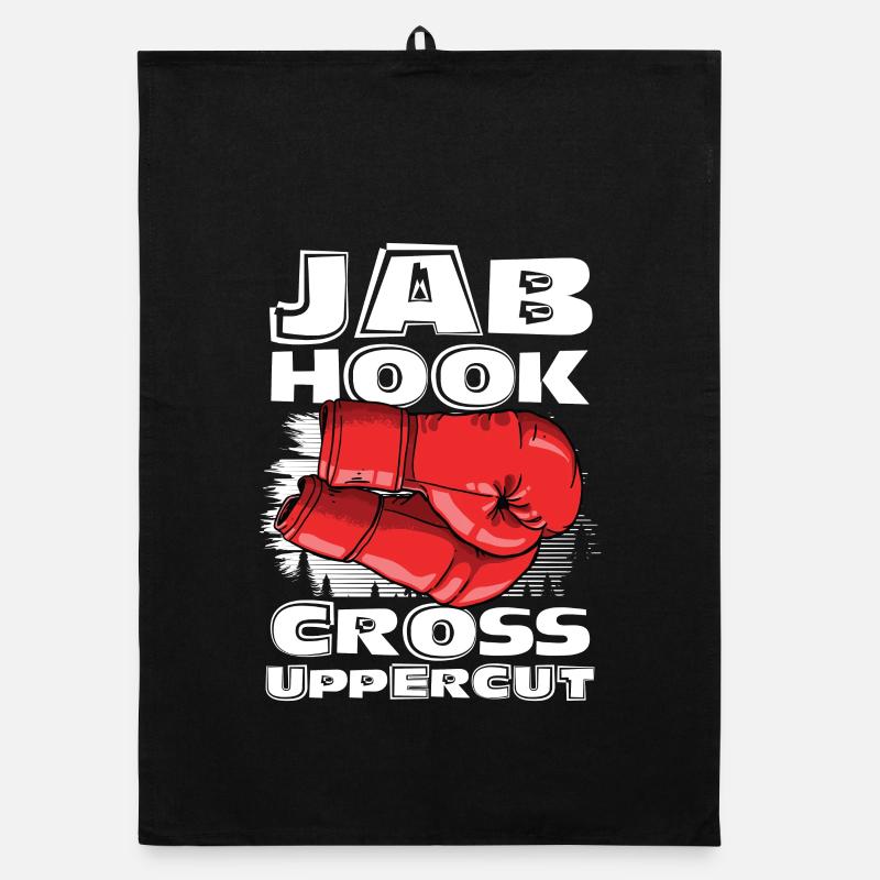 Jab hook cross uppercut Organic Geschirrtuch