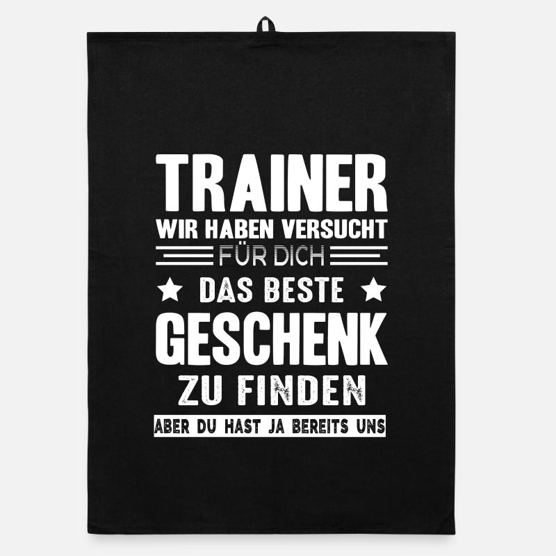 Trainer Abschied Mannschaft Verein Geschenk Organic Geschirrtuch