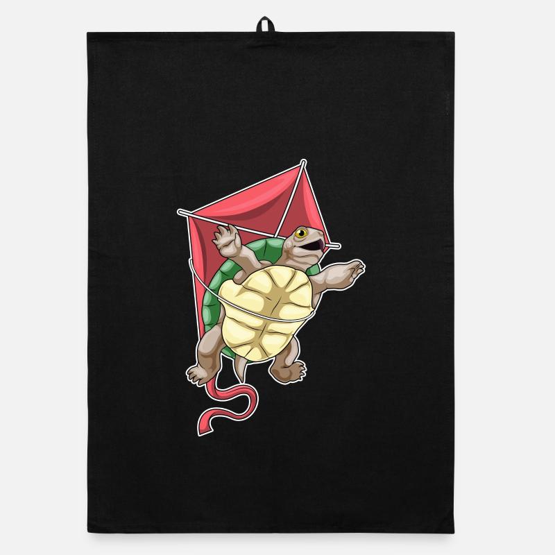 Turtle Kite Flying Kite Organic dish towel