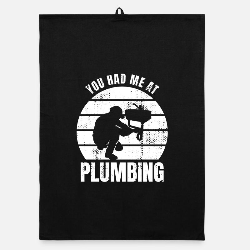 You had me at plumber's Organic dish towel