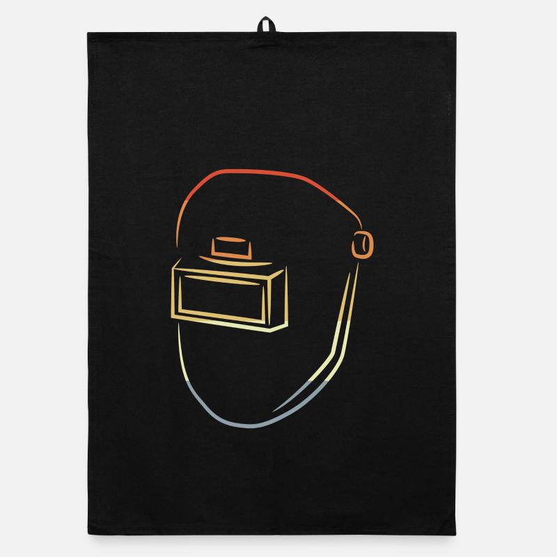 Dessin de masque de soudage Torchon bio