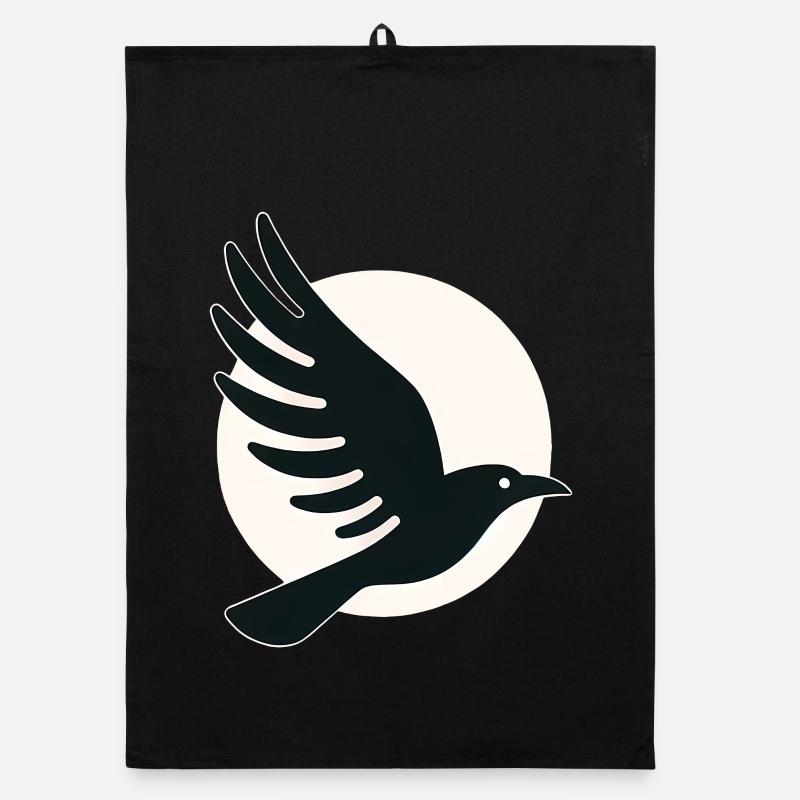 Vol de la lune du corbeau Torchon bio
